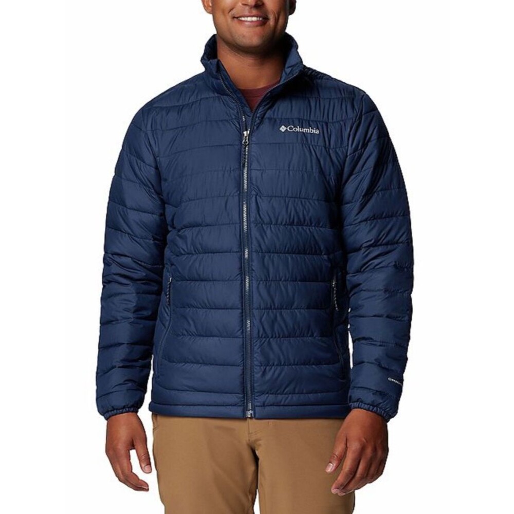 Columbia Powder Lite II Jacket NEW Navy Mens Medium Omni Heat Active Fit
